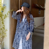 新品【出货中】【新工艺】植绒牛仔长款西服Q656P175K268，女装短外套，沁古纱衣