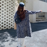 新品【出货中】【新工艺】植绒牛仔长款西服Q656P175K268，女装短外套，沁古纱衣