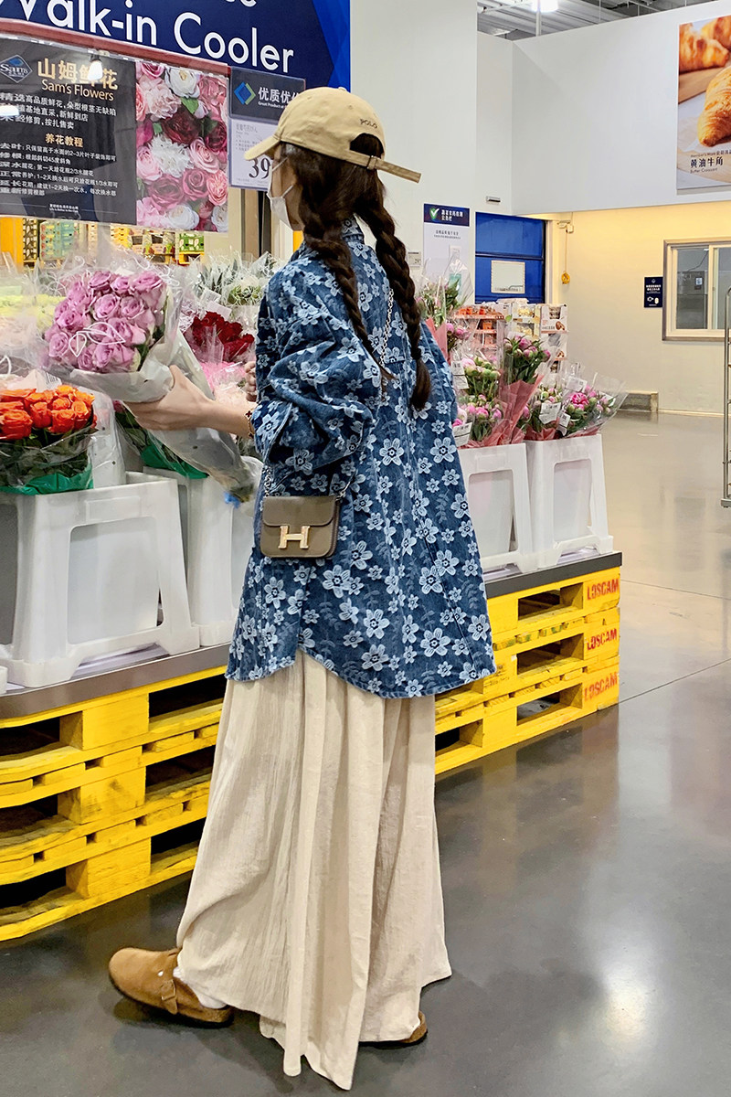 【现货】牛仔提花外套Q9959P135K208,女装短外套,2C321