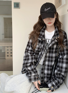 【现货】美式复古格子夹克外套C606 P145 K218