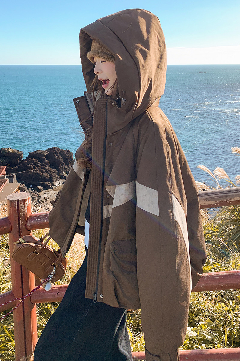 软冲锋羽绒外套D9985P275K398,女装羽绒服,2C321