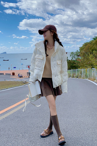 现货双十二 主推 重工结压褶绳绣短款服262-D939 P175 K258图片
