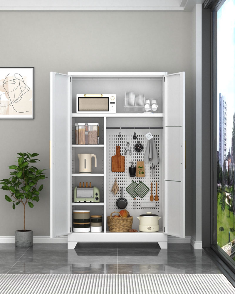 厂家政柜清洁卫生工具柜洞洞板拖把多功能保洁收纳柜阳台杂物储物