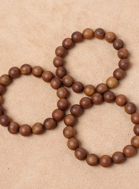 老料雷击枣木佛珠手串12MMX17颗女士款手链纯手工车珠子深色浅色