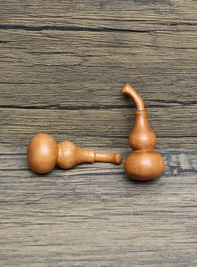 雷击枣木长嘴葫芦挂件吊坠道家法器随身配饰老料深色精雕手工打磨