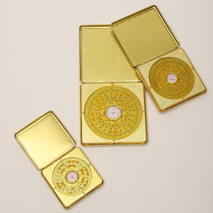 罗盘 风水盘 电木专业高精度罗经仪开盖罗盘翻盖罗盘