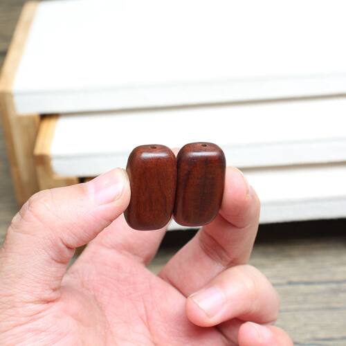 方形带孔9*9隔珠配件饰品吊坠佛珠雷击枣木djy钥匙扣挂件