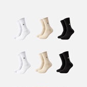 TokeyGo同款 纯棉运动长筒袜加厚毛巾底防臭篮球训练白精梳棉袜子