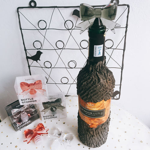 francfranc亚克力可爱蝴蝶结酒塞