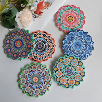 新疆民族风防水防油杯垫