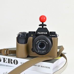 富士xt50保护套xt5相机包xm5手绳XS20配件适用真皮套底座xt30二代