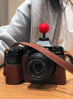 富士XS20保护套xt50皮套xt5相机包适用说底座xt30三代二代壳真皮