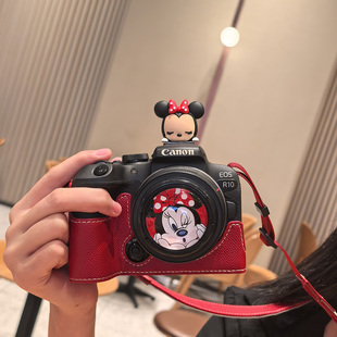 佳能R50保护套R10 R62二代R8 RP壳配件皮套红色适用于R50V相机包