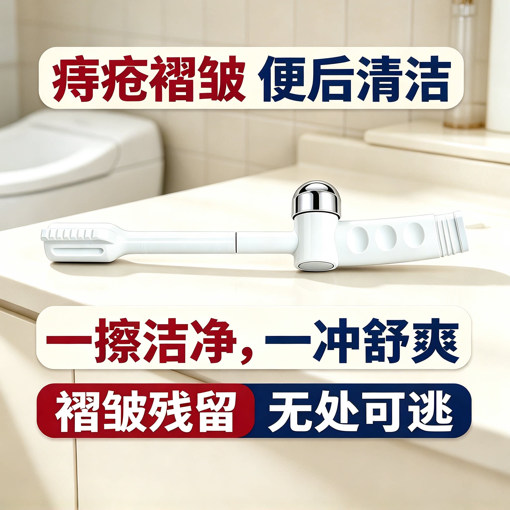 痔疮冲洗器带擦刮板屁屁冲洗器便后冲洗器孕产妇女性私处冲洗器