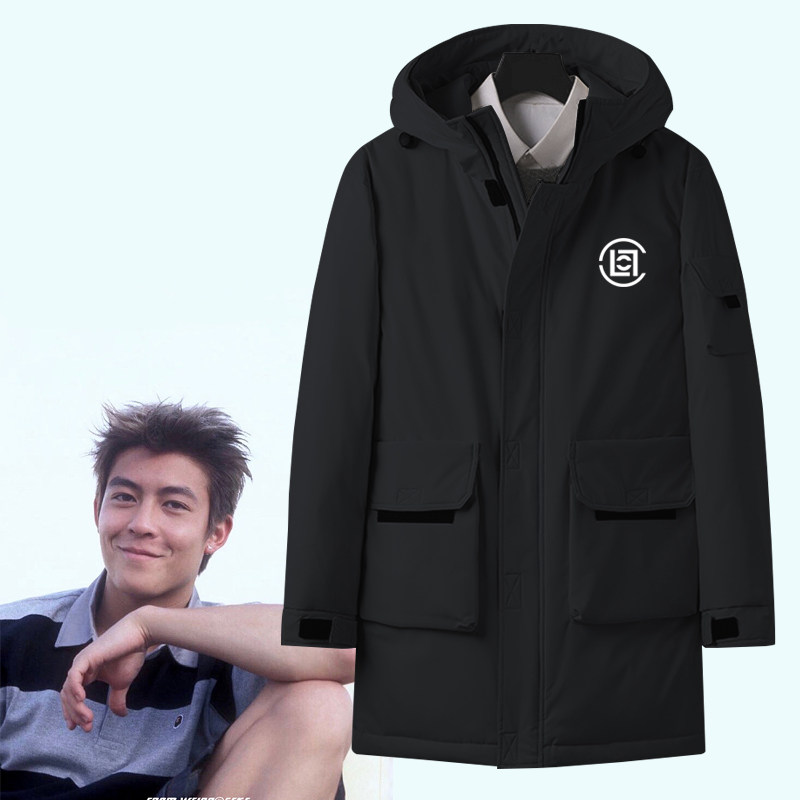 陈冠希同款clot港风秋冬保暖外套欧美潮牌情侣可定制工装风羽绒服