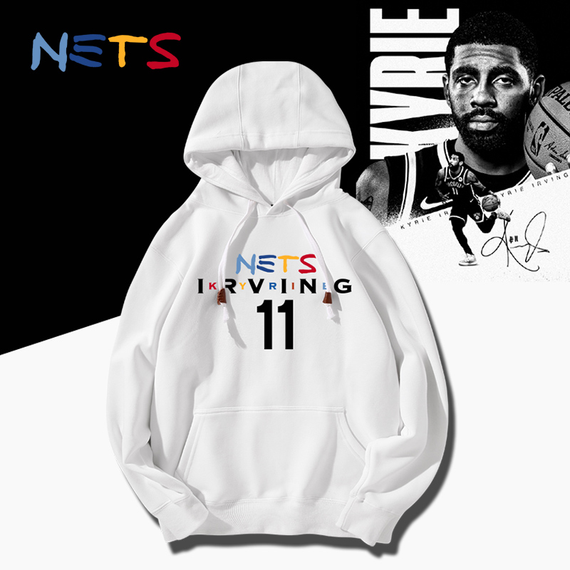 nets男篮哈登欧文秋冬套头运动服