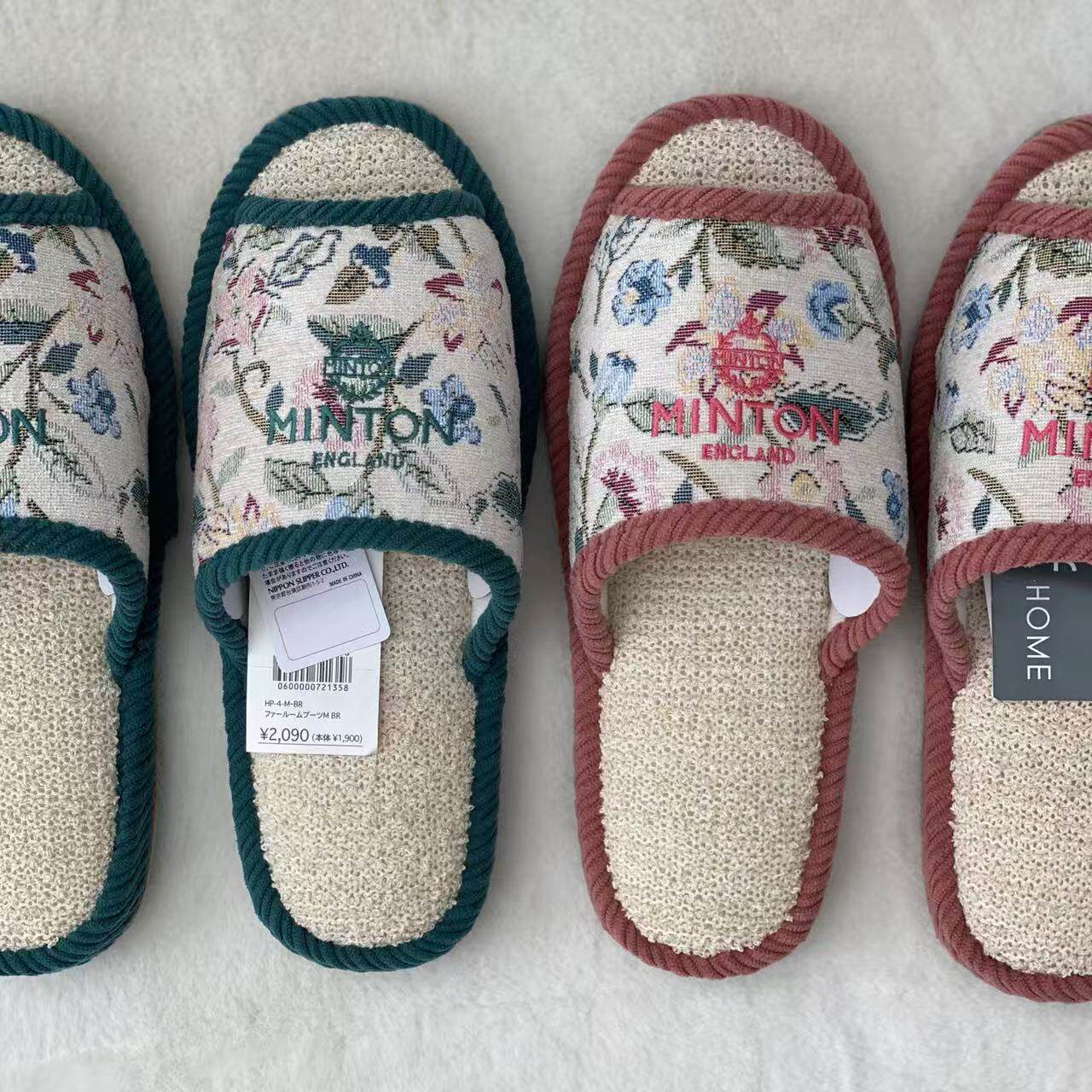 包邮 贵牌 37-39码女款春夏新品 纯棉露趾棉麻室内鞋静音凉拖鞋
