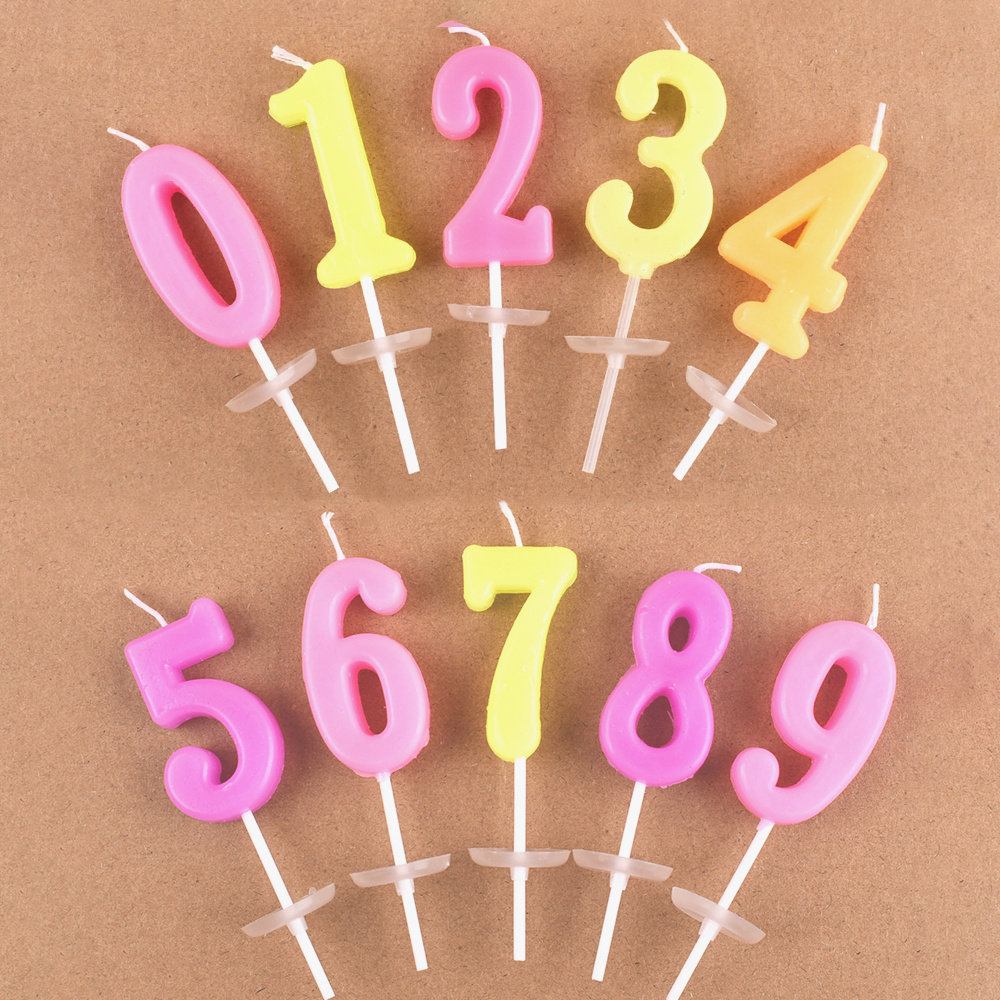 生日数字蜡烛蛋糕装饰年龄男孩儿童数字