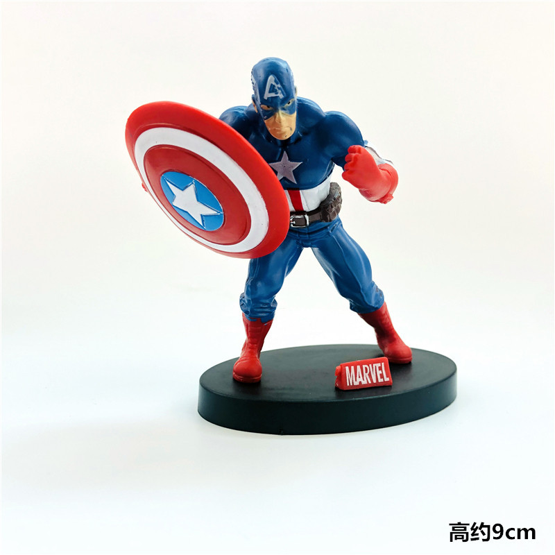 复仇者联盟奥特曼美国队长生日蛋糕装饰摆件网红插件