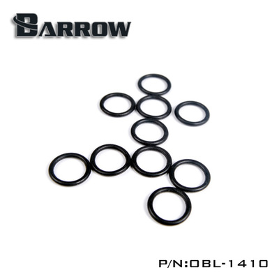 Barrow 10*14MM水冷 黑丁腈橡胶圈 20只装 O型圈 密封圈 OBL-1410