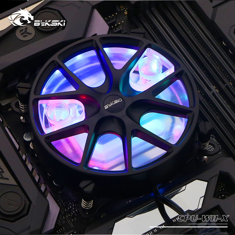 新品BykskiCPU-WH-X 电脑CPU水冷散热器DIY X299 2011 115X水冷头