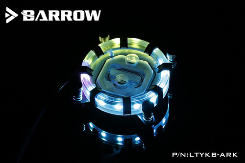 Barrow INTEL英特尔平台 极光喷射型微水道CPU水冷头 RGB灯光系统
