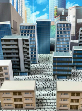 山田化学 微缩房屋建筑造型铁制品迷你型收纳盒牙线棉签分装盒