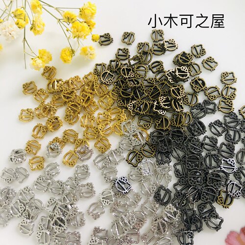 3.5mm凯蒂猫日字扣bjd ob11娃用金属扣子娃衣服包包鞋子装饰材料