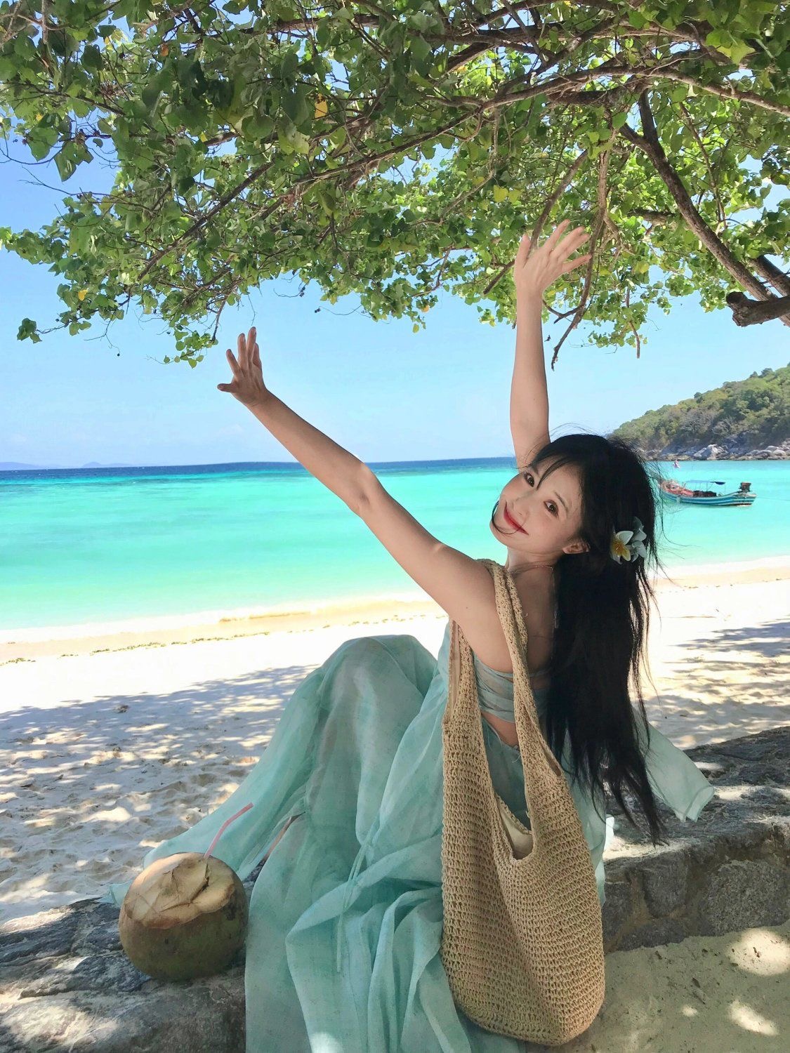 草编包女2023新款夏季百搭休闲单肩包森系手工编织包大容量沙滩包