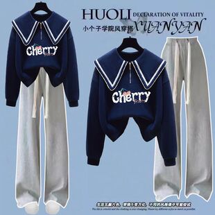 学生休闲风小众不撞款宽松套装女春秋新款洋气减龄两件套运动穿搭