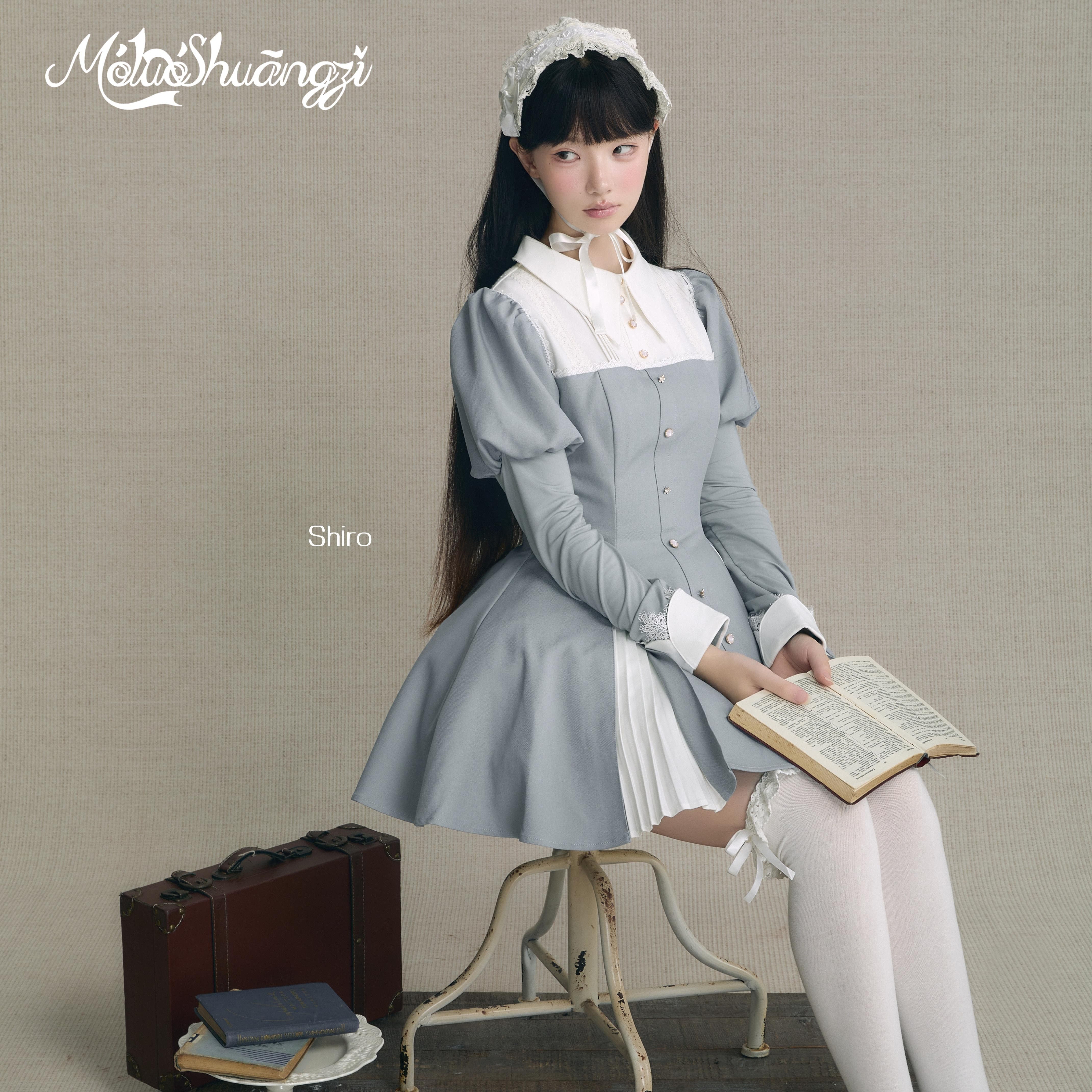彩色狗短连衣裙【定金】2026暗黑泡泡龙系列+摩罗双子Lolita