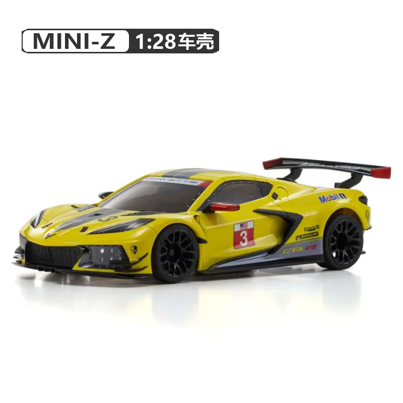 京商KYOSHO MINI-Z MR03蚊车车壳 雪佛兰科尔维特C8R MZP244Y/GM 玩具/童车/益智/积木/模型 遥控车升级件/零配件 原图主图