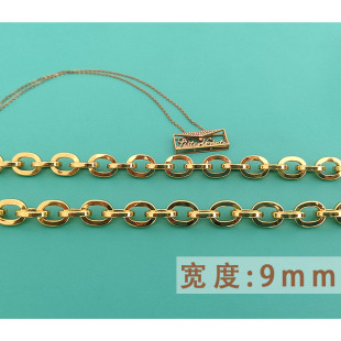 纯铜金色包链单卖大O链条肩带包链条斜挎2024新款 斜挎包带子替换