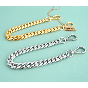 手提包链不锈钢链条短链子腋下链装饰链条手提带子替换包带小包链