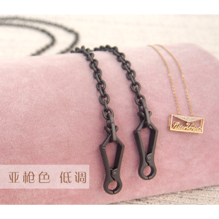 葆蝶家Bveneta亚枪色包包链条6.5mm搭配BV小包长肩带枪色链子斜背