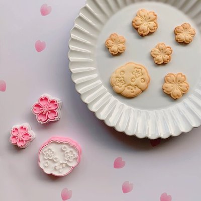 PLA塑料饼干模具樱花日式