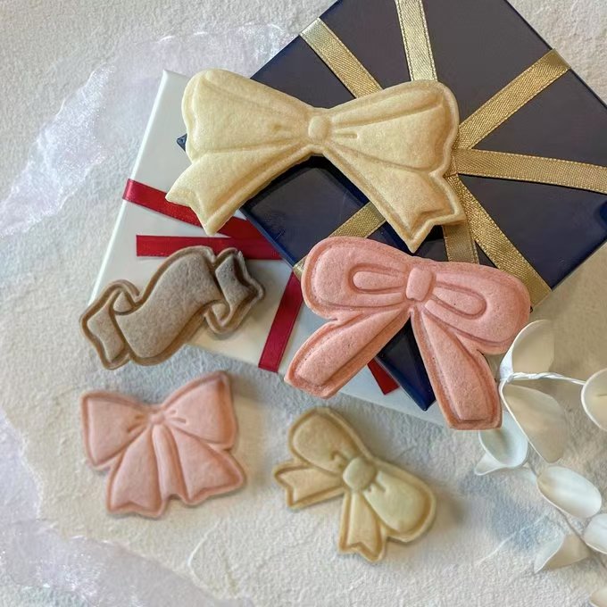 可爱大号蝴蝶结曲奇饼干模具情人节母亲节糖霜翻糖生日蛋糕切压模