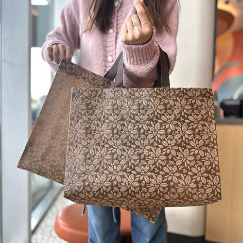 腹膜无纺布服装店手提袋定制