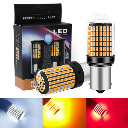 汽车LED转向灯解码防频闪1156 3014 144SMD 1157刹车灯T20