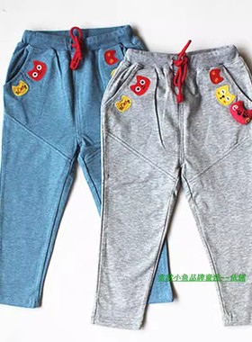 非常小鱼2015春季童装35166女童休闲裤90-120满百包邮