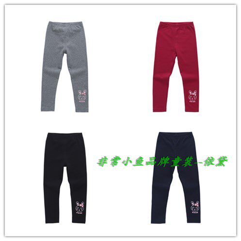非常小鱼2018春款童装38198女童打底裤童装裤子100-140满百包邮