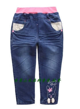 非常小鱼2016春季童装36198女童牛仔裤100-140满百包邮