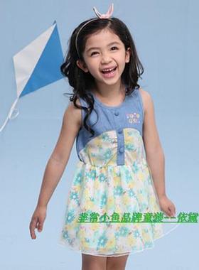 2016夏季童装非常小鱼26499女宝宝儿童连衣裙90-120