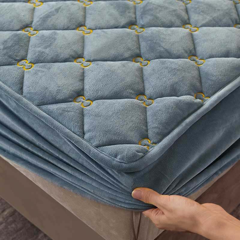 床笠单件冬天季床罩法兰加绒加厚夹棉毛毯床垫,床上用品,床笠,淘宝优惠券,粉丝福利购,淘宝优惠卷