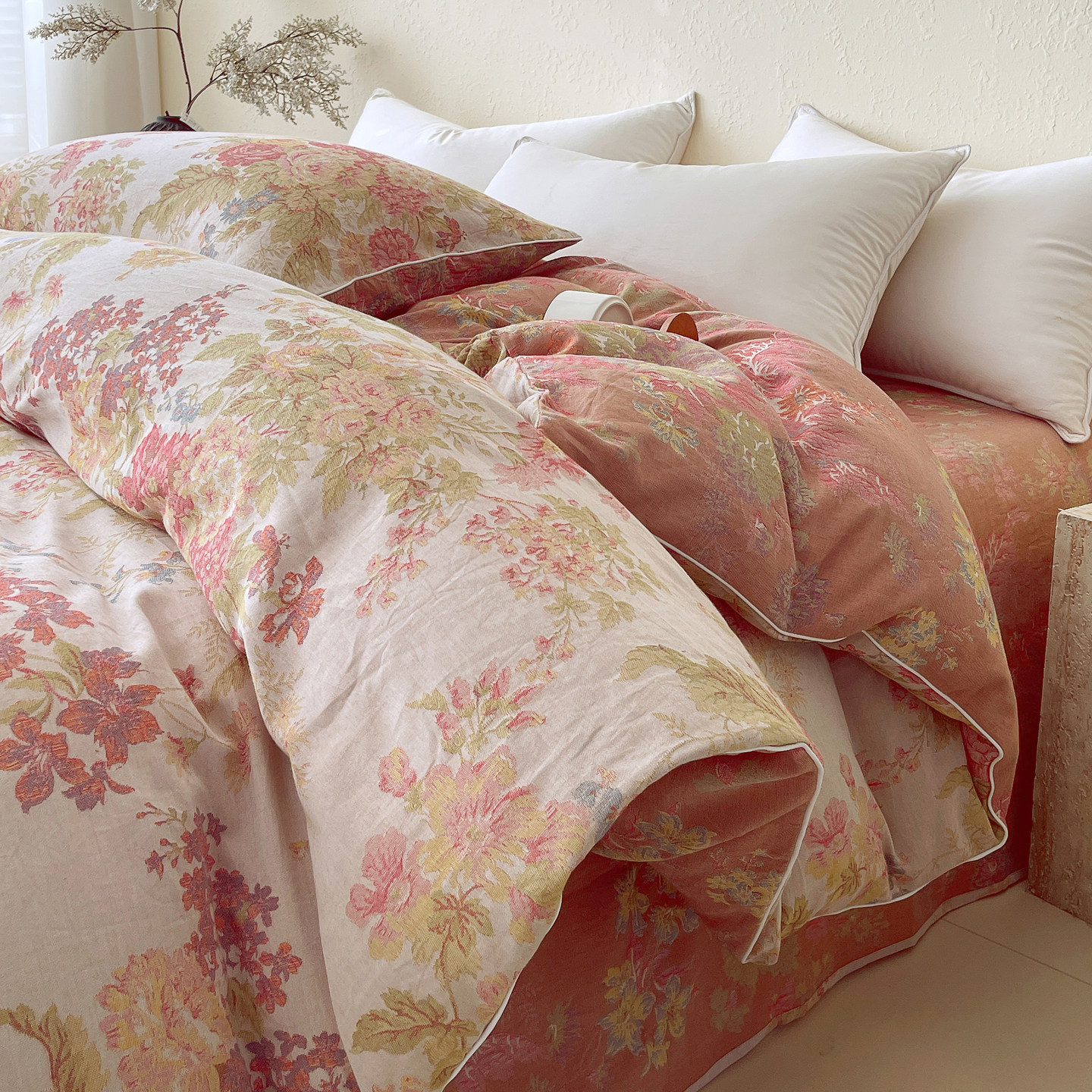 A类100全棉提花双层纱布被套单件被罩200x230cm单独220x240cm1米5,床上用品,被套,淘宝优惠券,粉丝福利购,淘宝优惠卷