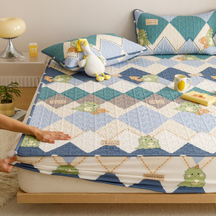 A类全棉加厚夹棉床笠儿童床罩2025年新款纯棉1米2四季通用一米二