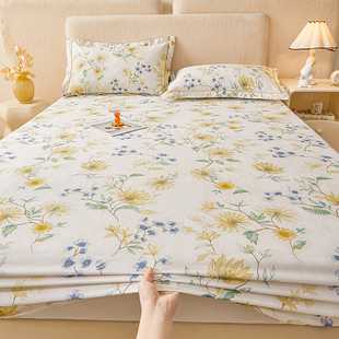 60s床笠单件床罩纯棉100全棉2026新款四季通用180x200cm1米5床的