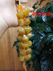 云南保山腾冲龙陵天然黄龙玉挂件汽车内挂饰茶壶把把胡糊玉石车挂