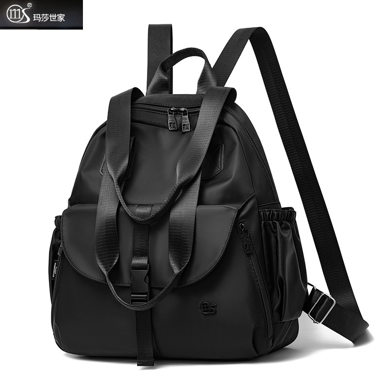 玛莎世家大容量旅行双肩包韩版高级简约轻奢实用单肩妈咪出差背包