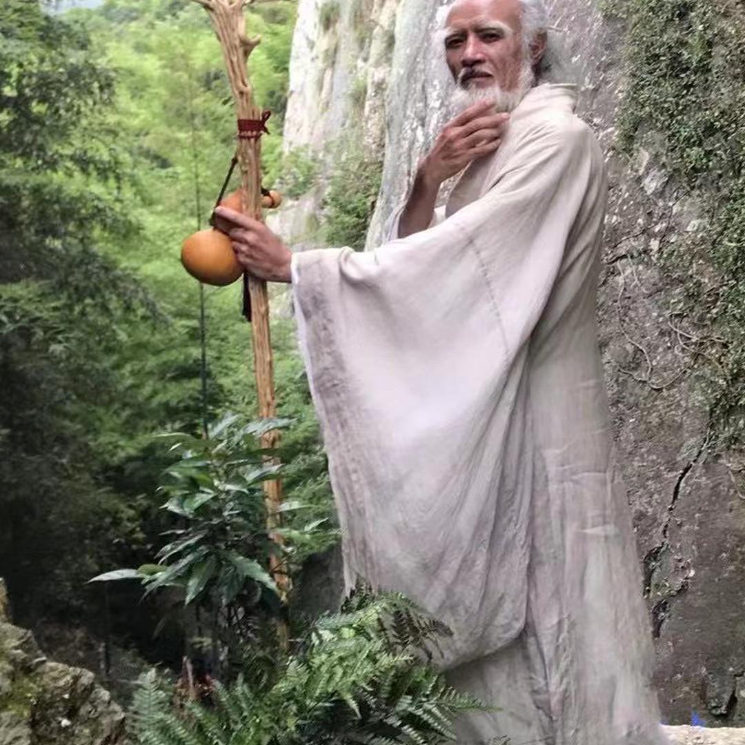 天然藤木禅杖文人登山纹路清晰